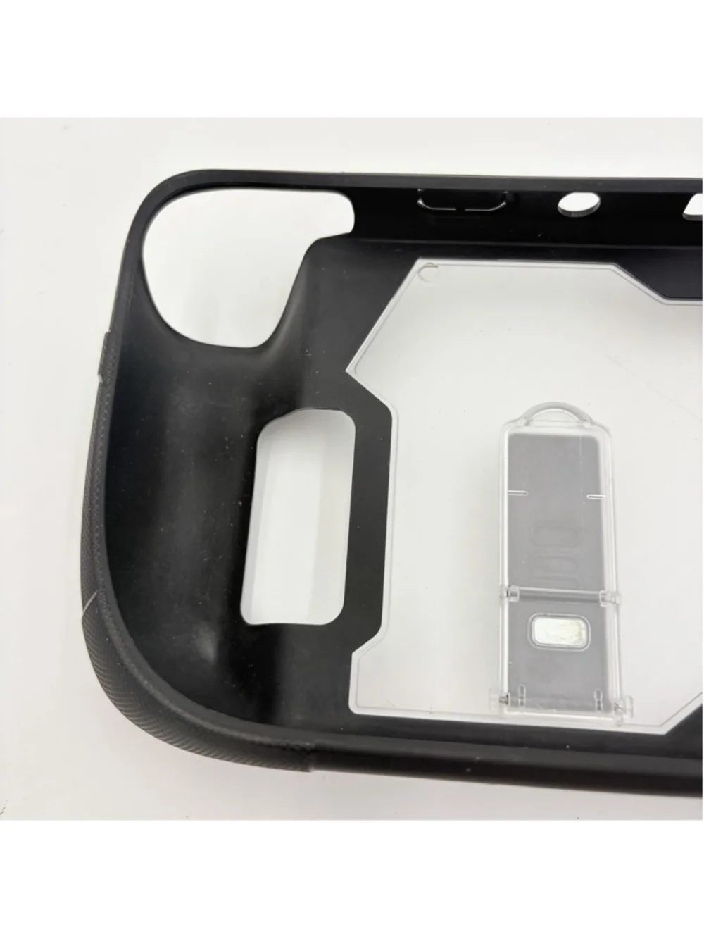Nintendo Switch 2 Protective Grip Case Clear Back Kickstand Black Dockable